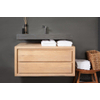 Forzalaqua Bellezza wastafel 120.5x51.5x9cm Rechthoek 1 kraangat Natuursteen Hardsteen gezoet SW67785